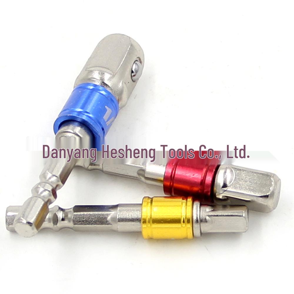 3-Piece Hex Socket Impact Wrench Adapter Set (1/2", 3/8", 1/4") for Electric Screwdriver