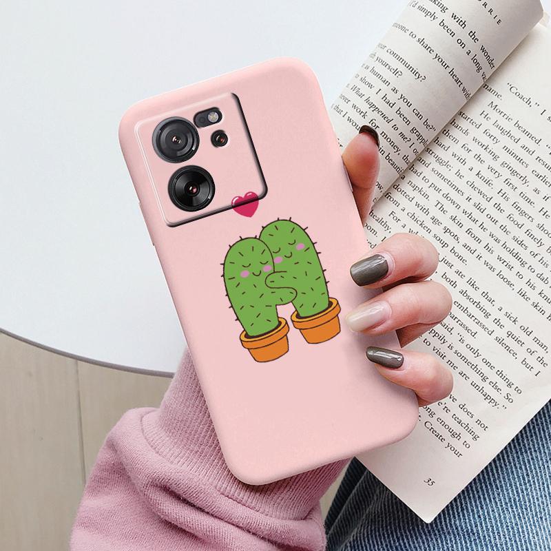 For Xiaomi 13T Pro Case TPU Soft Silicone Coque Flower Pattern Cartoon Painted Phone Cover For Xiaomi 13T Back Protection Capa