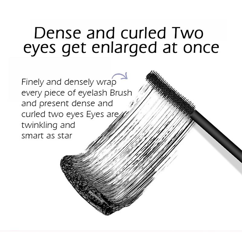 4D Silk Fiber Lashes Thick Lengthening Mascara Thick Curled Natural Long-lasting Waterproof  Sweat-proof Eyeliner Pencil Cosmetic