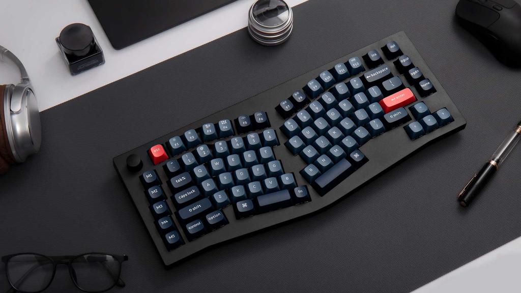 Keychron - V10 Max QMK/VIA Wireless Custom Mechanical Keyboard - Mechanical Keyboard Barebone Knob None