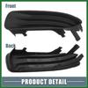 Motoforti Left Right Side Fog Light Grille Cover Trim NO.5212702070/5212802060 for Toyota Corolla 2003 2004 2005 Black 1 Pair Long-lasting