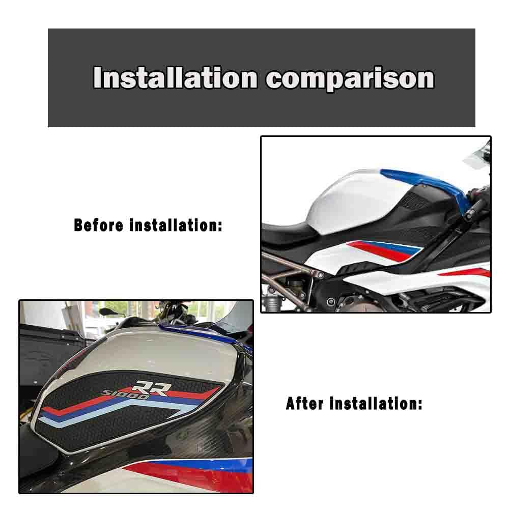 XIAMAOZPR FOR 2024 Motorcycle Accessories S1000RR Protector Anti-Slip Tank Pad Sticker Gas Knee Grip Traction Side Decal 2019 To 2023 2024