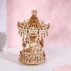 Creative 3D Wooden Carousel Puzzle Toy