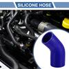 X AUTOHAUX 1pcs 60mm/2.36"-70mm/2.76" Inner Diameter 90mm/3.54" Length 45 Degree Blue Car Silicone Hose Hose Universal