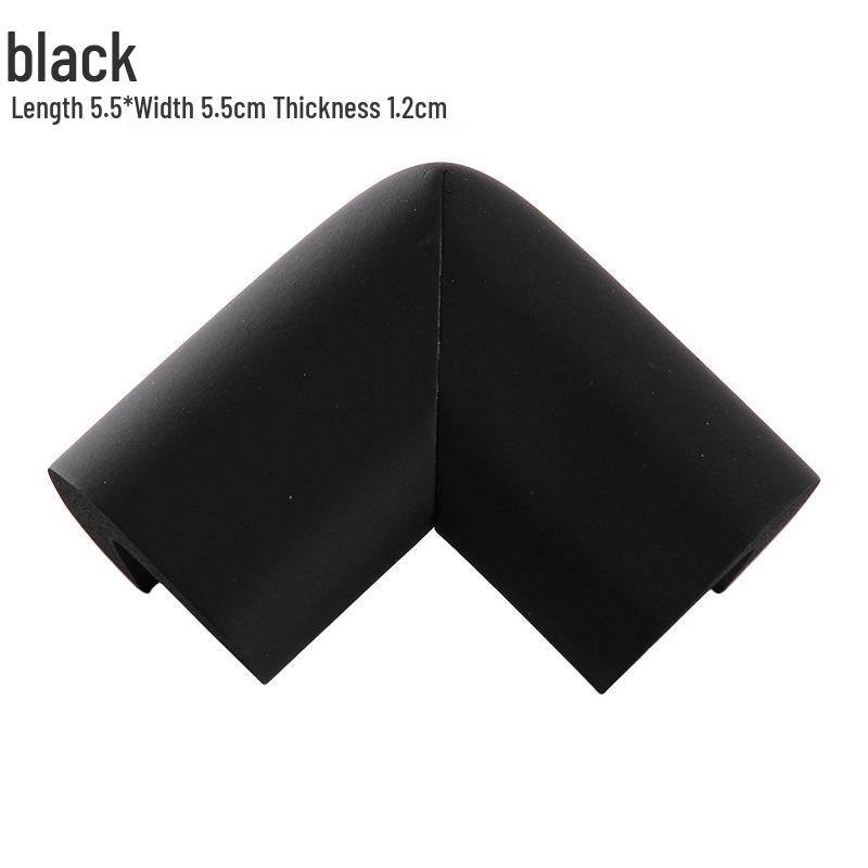 

Enhanced Soft Baby Anti-Collision Corner Guards for Tables and Chairs - No-Trace, Thickened, Right Angle Bumpers. чёрный