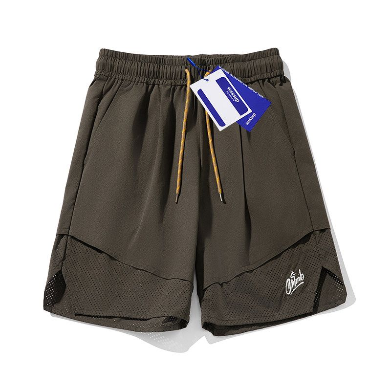 

Wassup Trendy Outdoor Quick-Drying Shorts for Men, Summer Thin Cycling Sports Shorts, Breathable and Cool Casual Pants Dark Brown L
