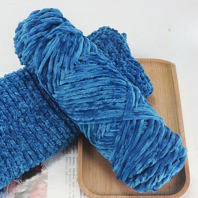 10Pcs/95g Chenille Warm Velvet Yarn Blended for Handmade DIY Knitting Wool Crochet Handmade Scarf Coat Baby Blanket and Hat