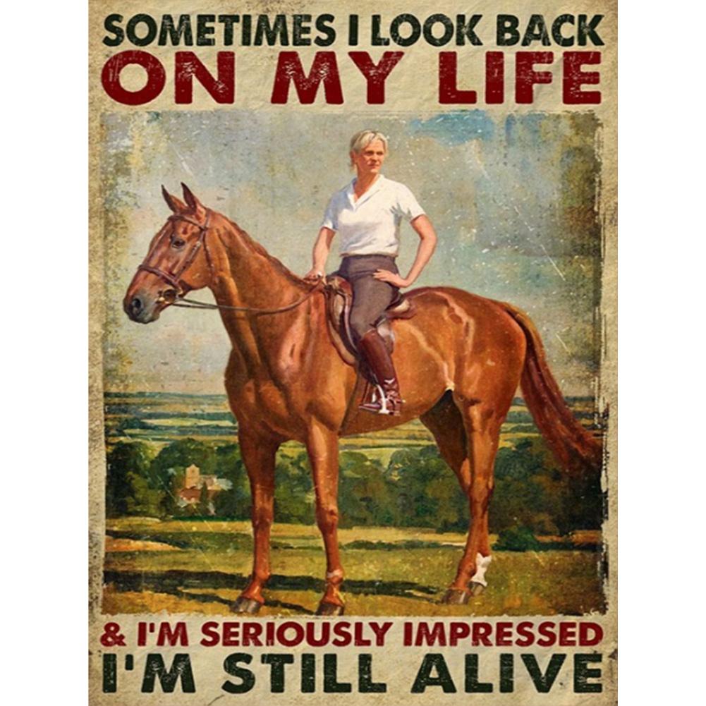 

5D DIY Полный Круглый Дрель Алмазная Картина Девушка-ковбой Набор Искусство Домашний Декор Искусство Ремесло