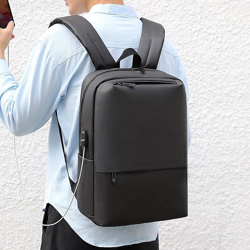 Men's Business Commuter Computer Backpack With Usb Port, Large Capacity Oxford Men's Casual Backpack, Multi-scene Application