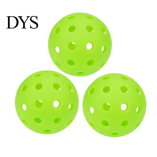 Smooth Flight Pickleball 3Pcs 40-Holes High Bounce Visibility PE Indoor Outdoor Practice Tournament Training Ball Accessories Durable