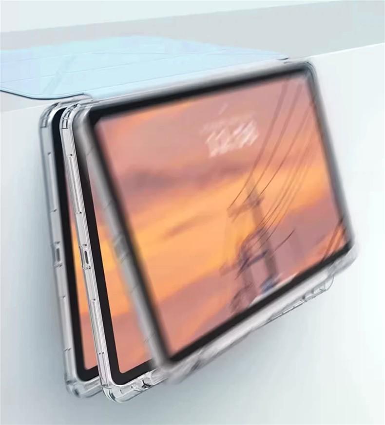 Samsung Galaxy Tab S9 Protective Case: 3+Y Fold, Transparent Acrylic, Full Coverage
