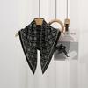 Fashion Simple Printed Square Neck Scarf For Women Versatile Daily Wear