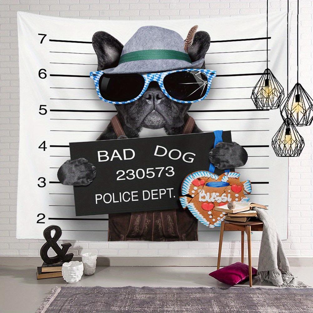 

Bad Dog Pattern Tapestry Cute Style High Quality Multi Size Flat Print for Bedroom Dorm Room Gift 74x94cm(29x37in)