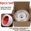 6Pcs Set Perforated Hole Opener Dust Cover Clear Drilling Cover  Downlight Installation