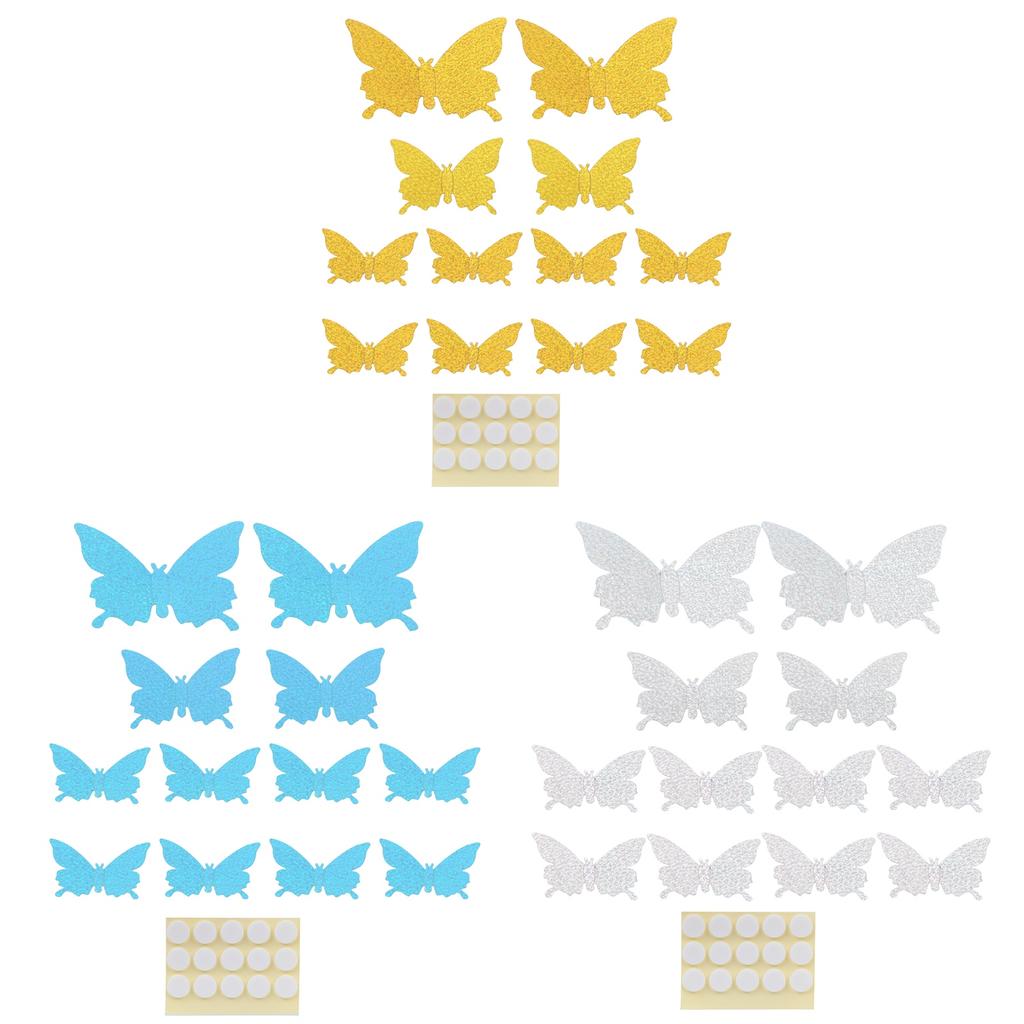 12ks/sada 3-rozměrná samolepka Simulace Flash tapety Obývací pokoj Svatební nástěnné umění pro domácnost