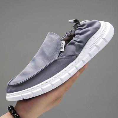 Canvas Shoes Men's Summer Breathable Ice Silk Versatile Trendy Shoes Men's Casual Sports Shoes Comfortable Soft-soled Men's Shoes