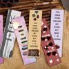 30PCS lyric Bookmarks Aesthetic Modern Funny Laptop Luggage Cartoon Landscape Decorative Office Creative Stationary Bookmark