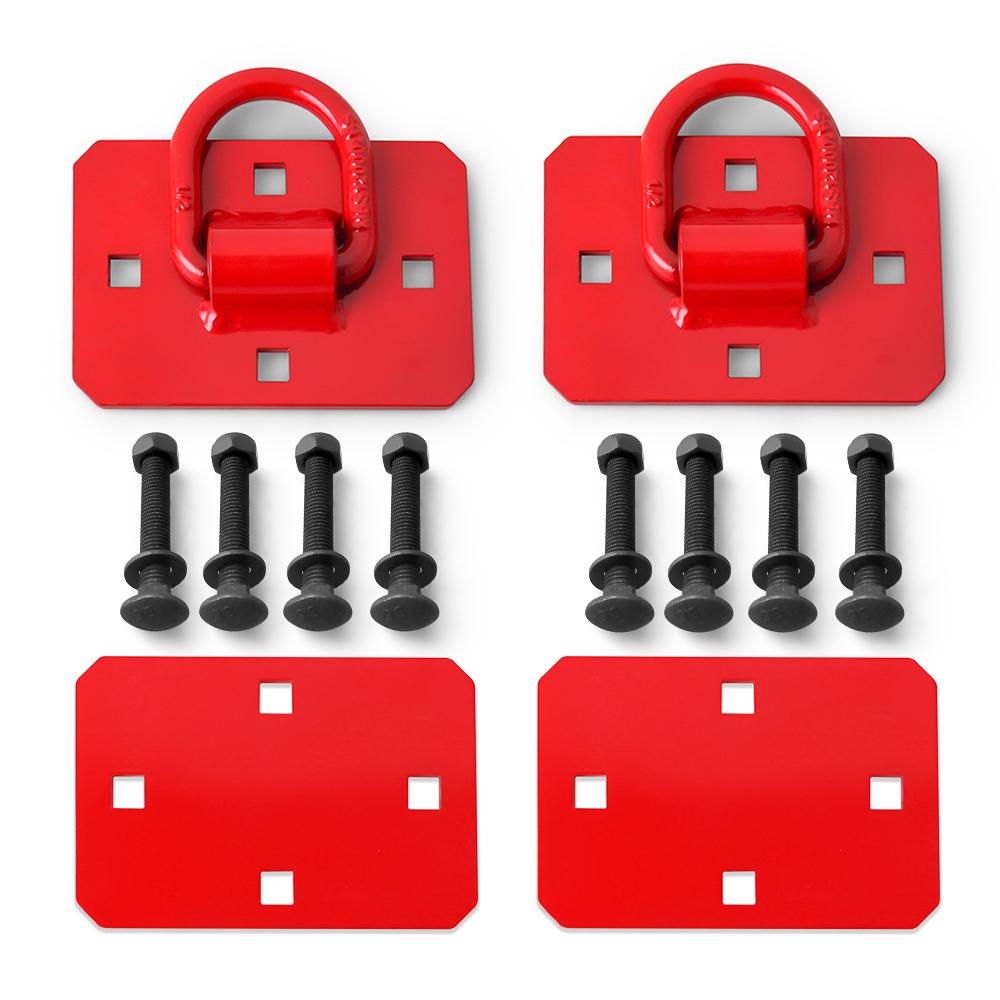 1/2'' D-кільця для причепів і вантажівок Анкер для кріплення 2 шт. з болтами Макс. 12 000 фунтів