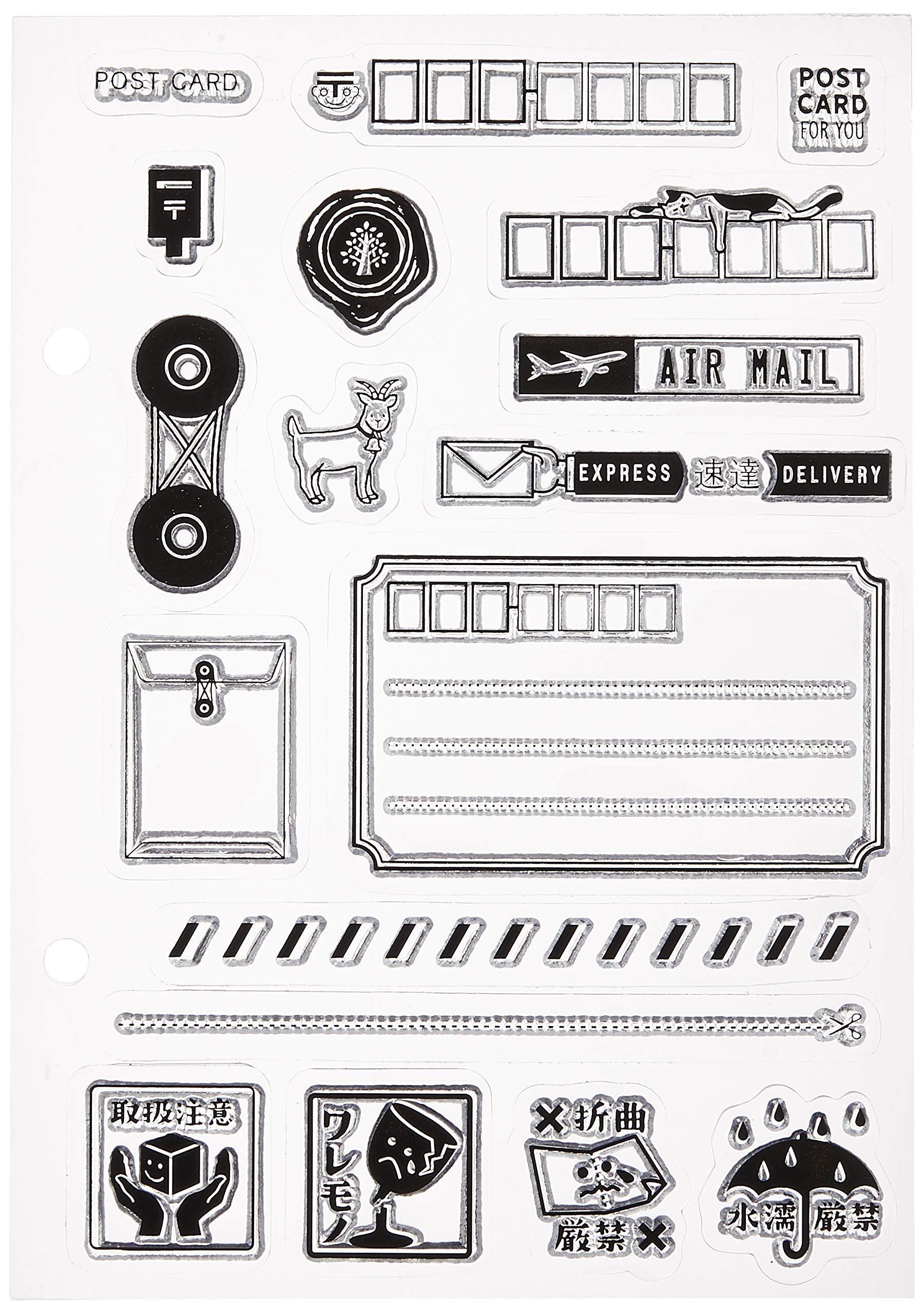 

Лист прозрачных штампов для лица T Ассорти открыток Детский 0980-018