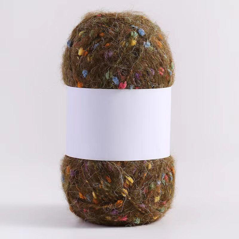 100g/zestaw Kolorowa przędza moherowa w kropki do robienia na drutach ręcznych DIY Szaliki Czapki Torby Odzież Lalki Polarowe kulki Miękka puszysta nić