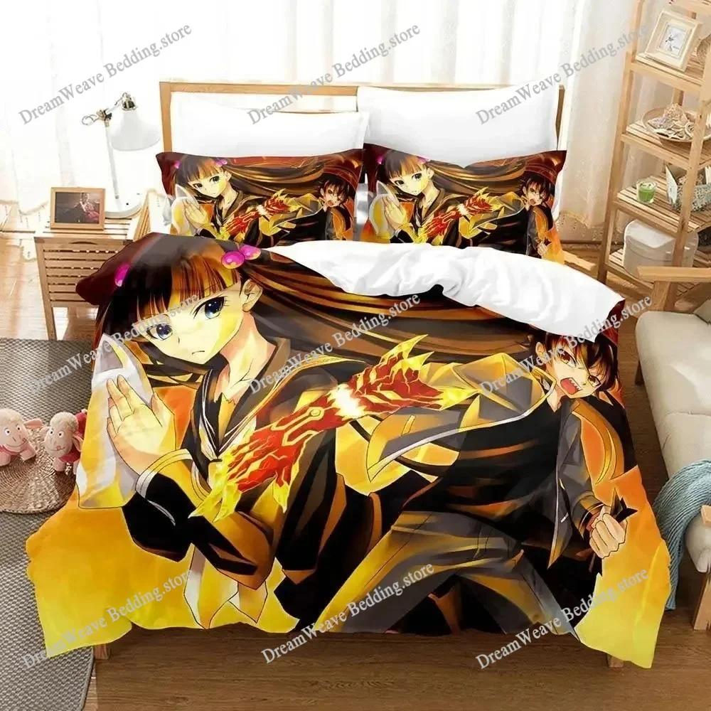 Twin Star Exorcists Bedding Set Cartoon Anime Adult Kid Bedroom Duvet Cover Sets 3D Print Kawaii Girl Literie Home Textileextile