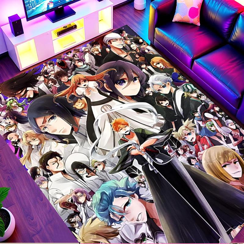 BLEACH Druck Teppich, Waschbarer Boden Teppich, Für Eingangsbereich Wohnheim Waschküche Büro Arbeitszimmer, Heimdeko Geburtstag Weihnachtsgeschenk