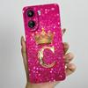 For Xiaomi Redmi 13C 4G Phone Case 13C Crown Initial Letter Silicone Soft Back Cover For Redmi 13C 13 C 4G Poco C65 Coque Capa