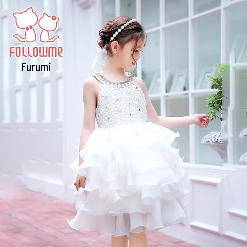 Fuluomi Girls' Sleeveless Halterneck Princess Dress