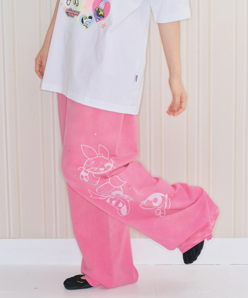 AMES-WORLDWIDE Ppg Hotfix Drawing Sweat Pants Pink