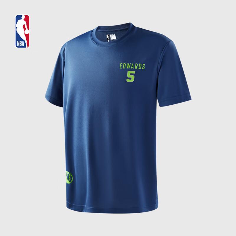 NBA Anthony Edwards Minnesota Timberwolves Navy T-Shirt L