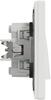 Asfora double staircase connector, white