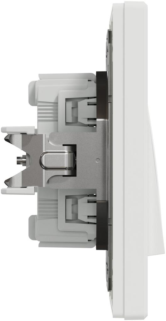 Asfora double staircase connector, white
