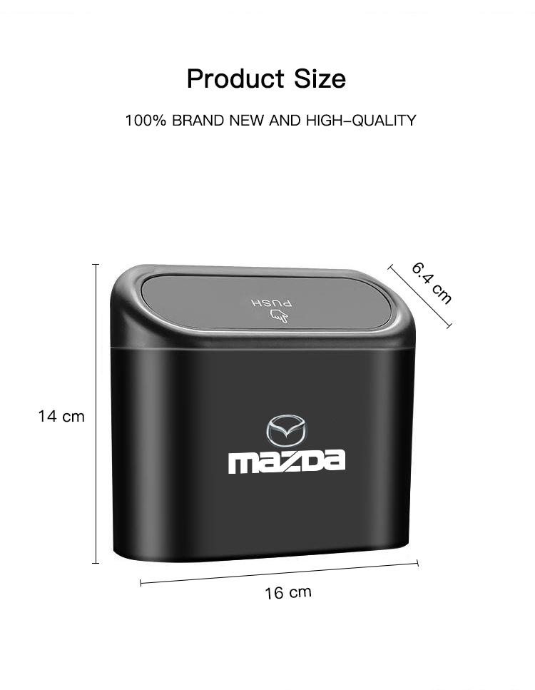 ABS Car Interior Storage Box Portable Garbage Can For Mazda Speed 2 3 5 6 Atenza CX80 CX70 CX90 CX3 CX5 CX8 MX30 CX60 CX30 CX7