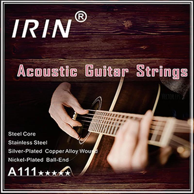 IRIN Acoustic Guitar Strings Stainless Steel Wire Rustproof Guitarra Strings Acoustic Guitar Portable Accessories