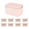 Portable Earring Storage Case PU Leather Jewelry Case Multifunctional Jewelry Storage Box