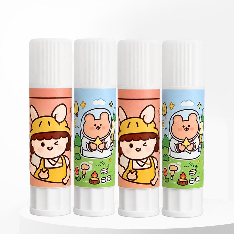 High Viscosity Cartoon Glue Stick for Kids - Ideal for DIY Crafts and School Projects