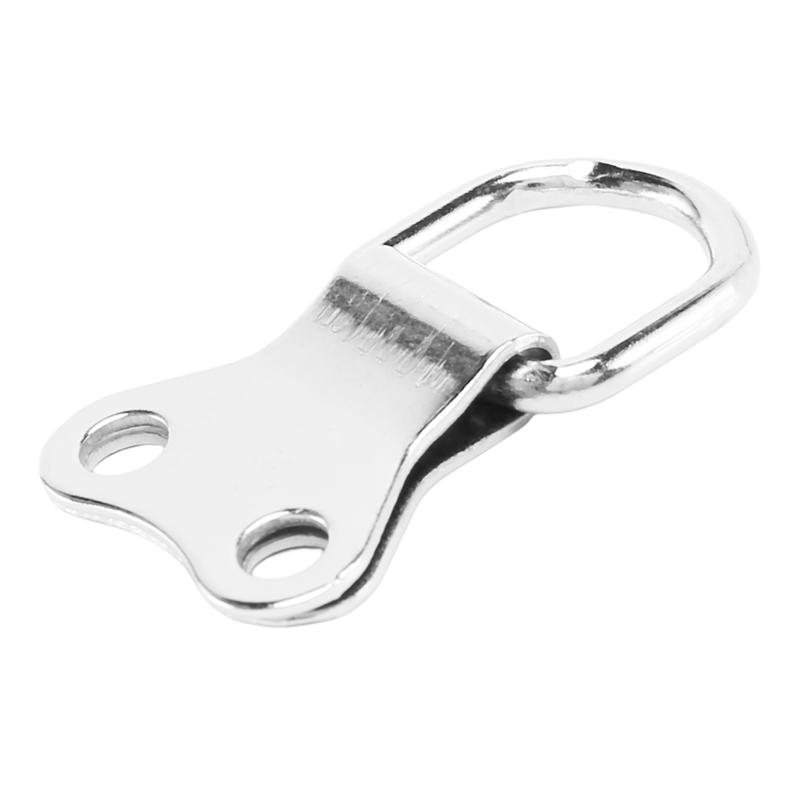 ABWR-75 Pcs D-Ring Picture Frame Hanging Hooks Double Hole Hangers With Screws Silver