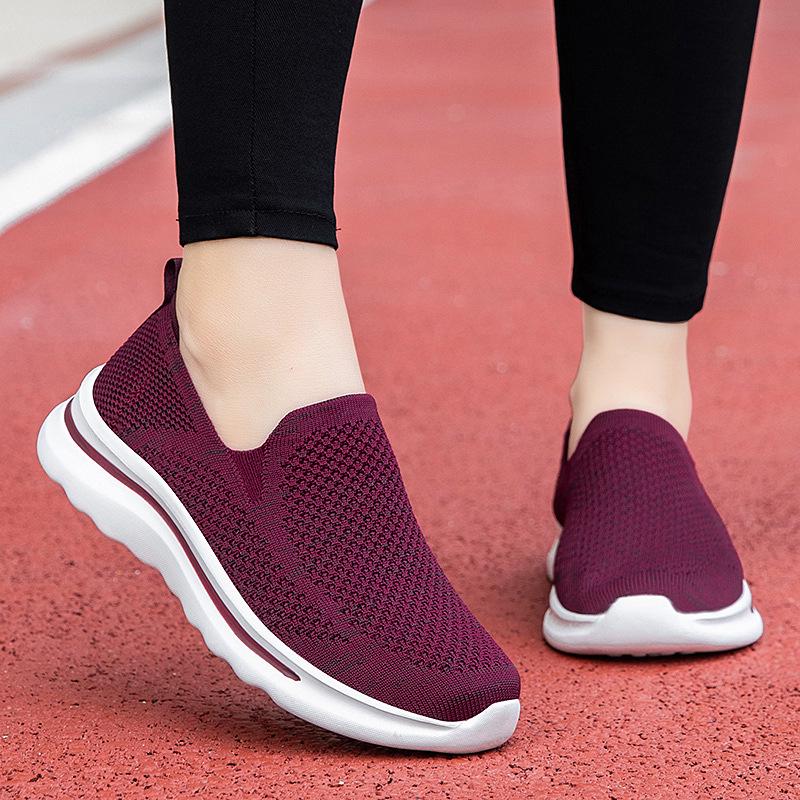 Old Beijing Breathable Mesh Slip-On Shoes for Elderly - Comfortable, Non-Slip, Soft Sole for Men and Women