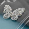 DIY Phone Case Accessory Alloy Butterfly Charm with Beads Rhinestone Decoration Handmade Crafts