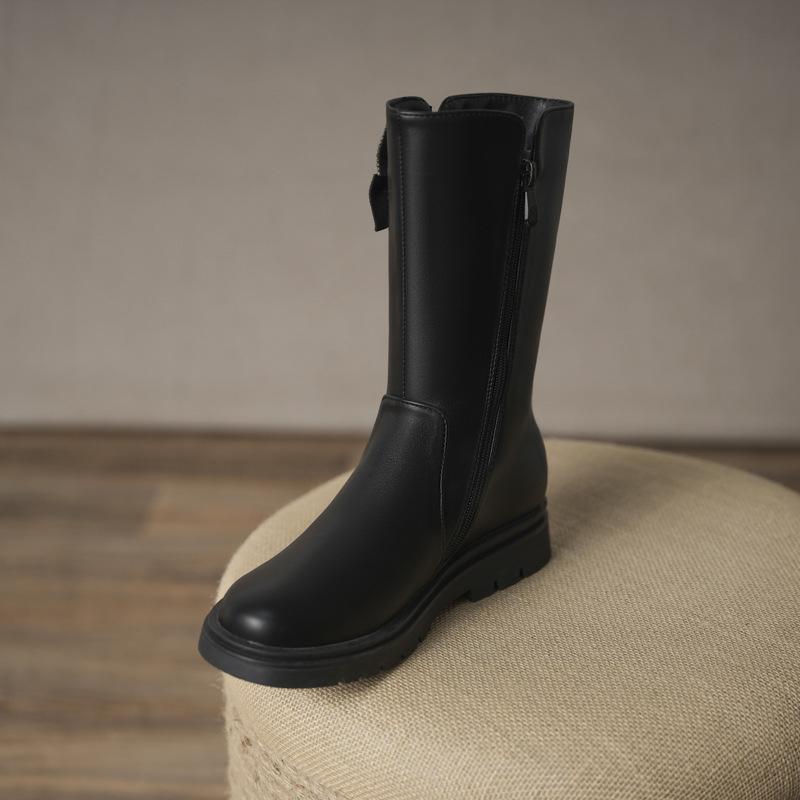 

Девичьи полусапожки Зимние новые детские модные ботинки Студенты среднего и старшего возраста выступают в ботинках Мартин Женские ботинки на мягкой подошве lea 39 (inner length 24.5cm)