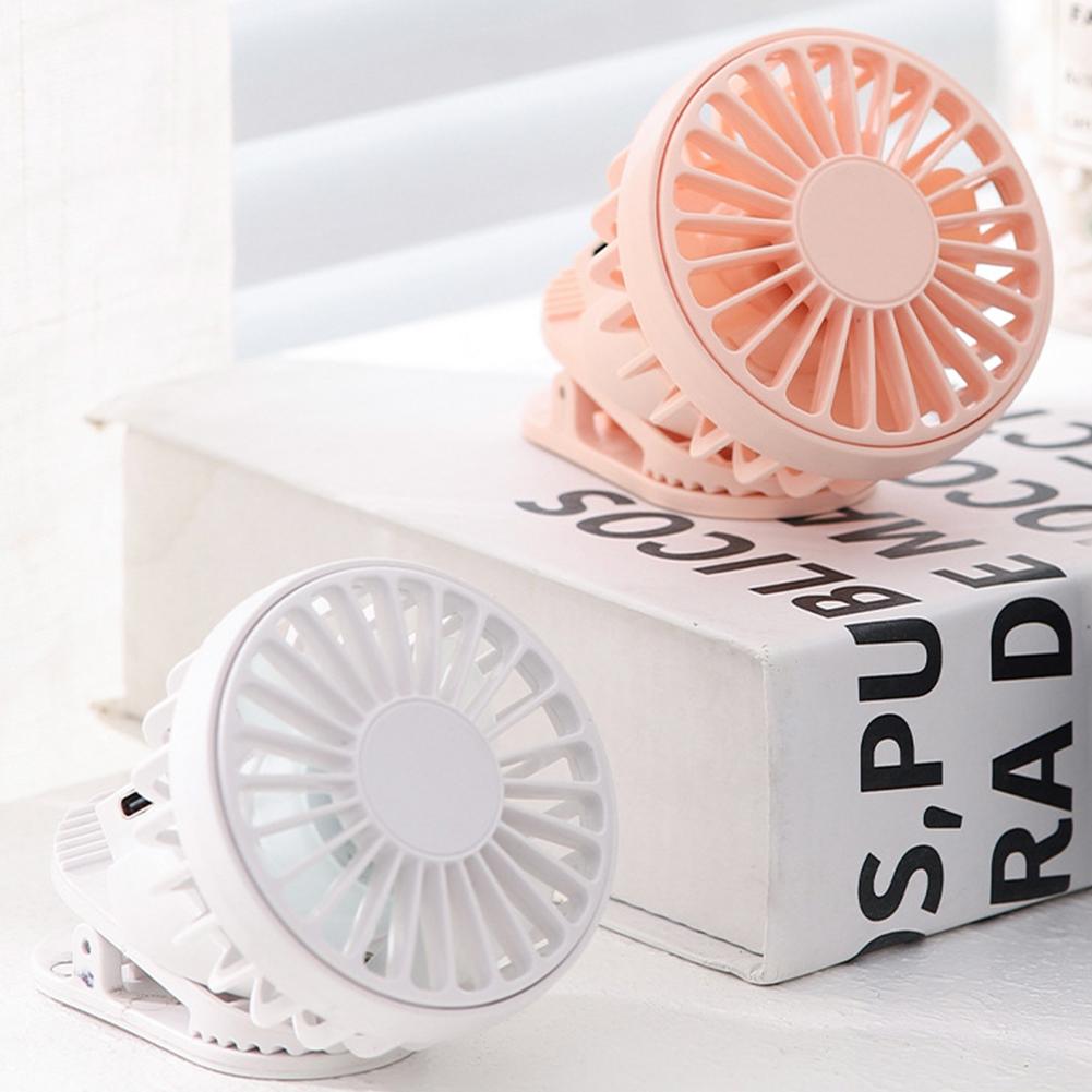 1pc Solar Powered Portable Hand Clip Fan USB Rechargeable Mini Fan Clip On Air Cooling Fan For Summer Outdoor Hiking Camping