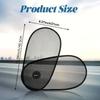 Black Car Window Sun Shade Polyester Windshield UV Protection Shade Car Window Sun Visor