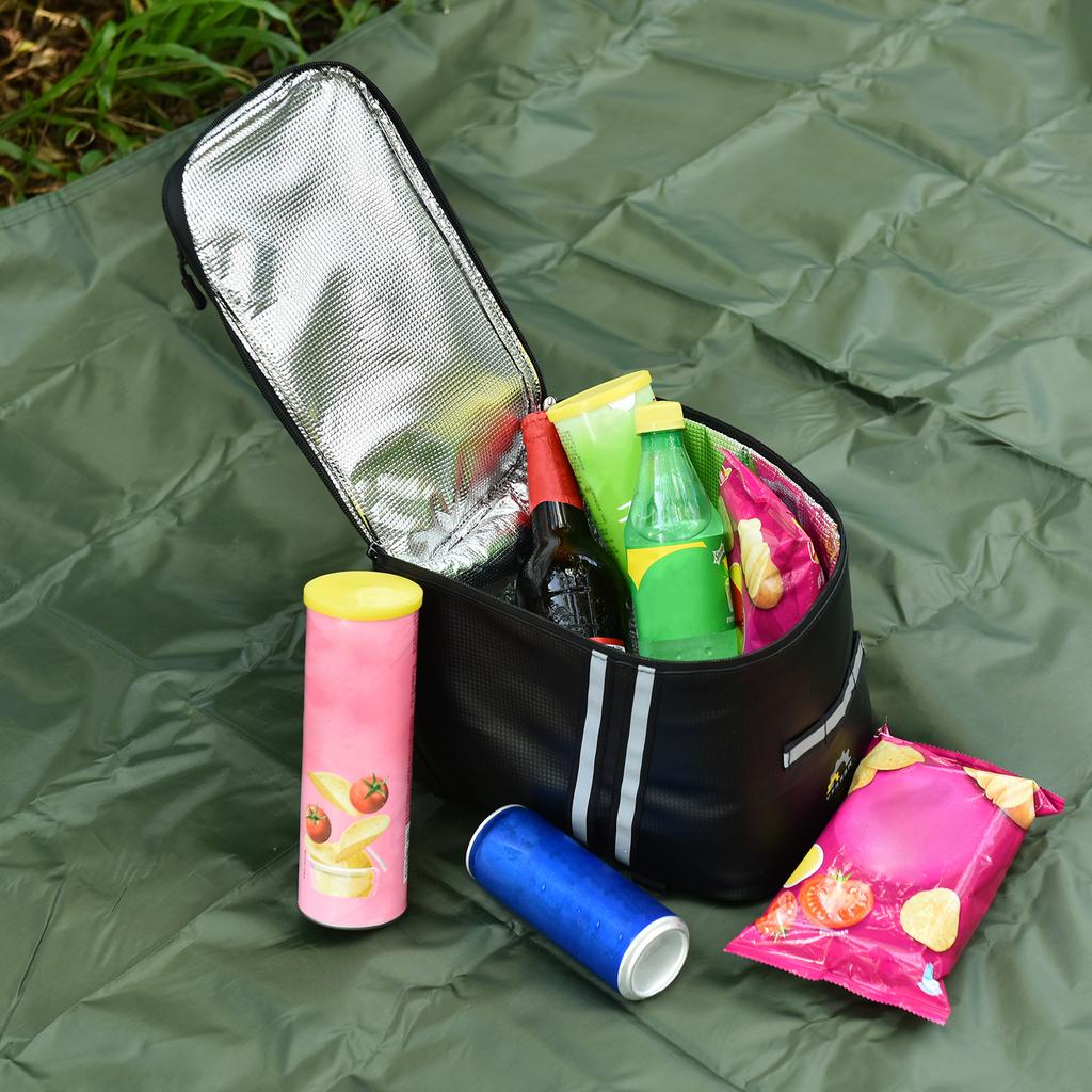 Water Resistant Bike Rack Bag with Thermal Insulation Compartment Bicycle Bag Bike Trunk Bag