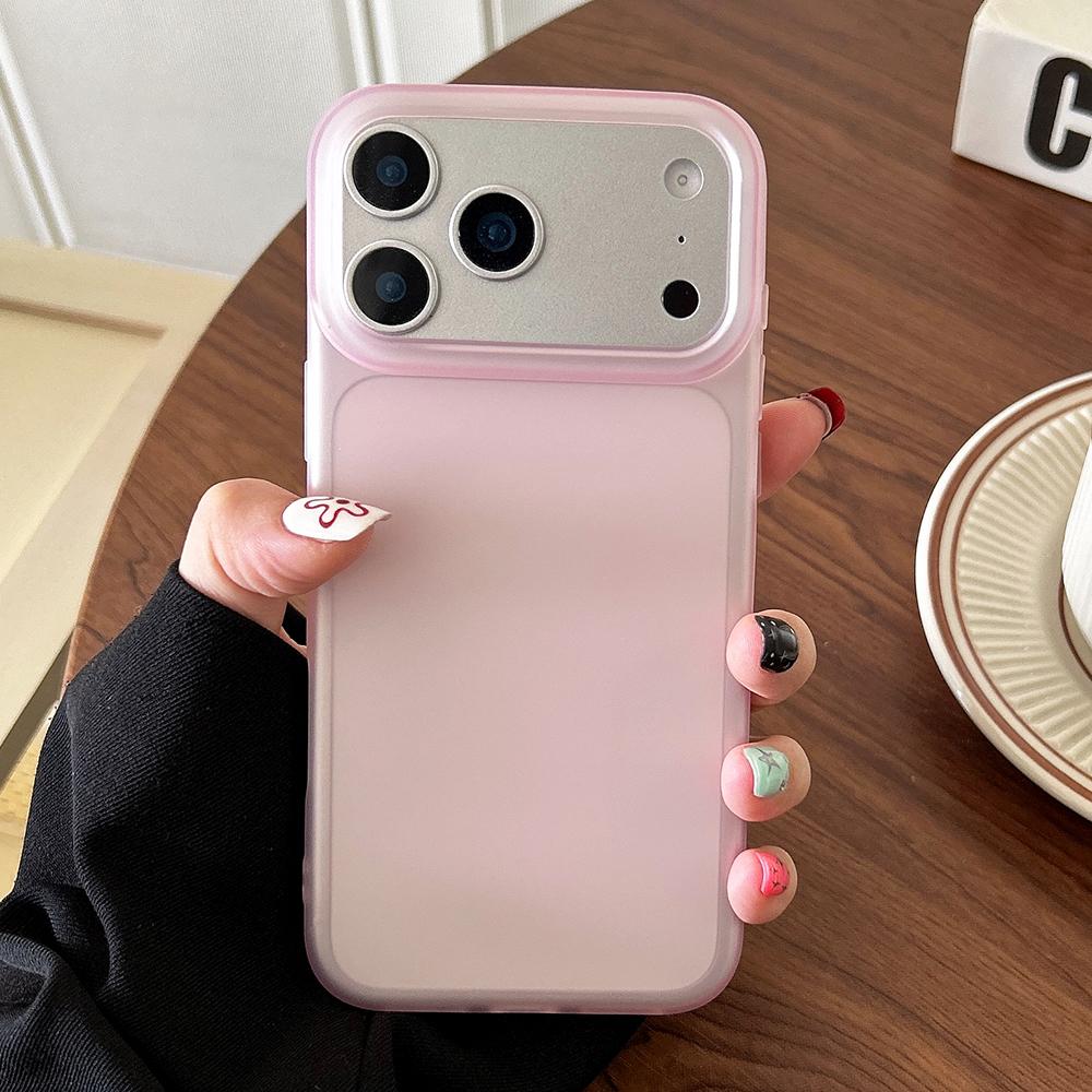 

Полупрозрачный Матовый Мягкий ТПУ Чехол Для iPhone 17 Air 16 16E 15 14 13 12 11 Pro XR X XS Max 8 7 Plus Ударопрочный Матовый Прозрачный Чехол iPhone Air розовый