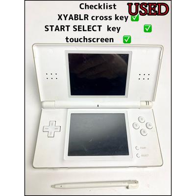 Nintendo DS Lite USG-001 ( Branco Cristal ) Com verificação de operação do console Stylus