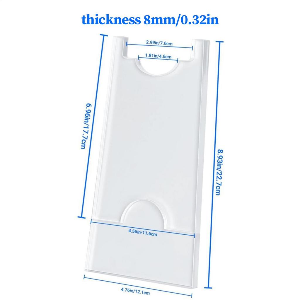 2pcs Couch Wall Spacer Adjustable Acrylic Clear Non-slip Bed Stoppers Wall Bumpers For Sofa Safety Protection Enhanced Airflow