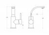 ILLUSION II Light Gold Low Washbasin Tap Besco