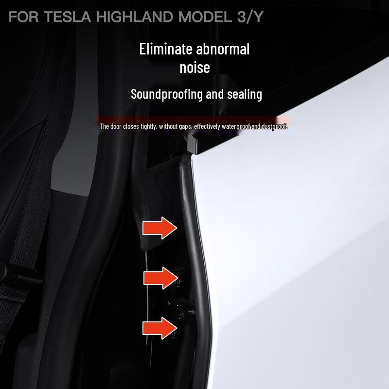 Schallschutz-Dichtungsstreifen für Tesla Model 3/Y B-Säule Geräuschreduzierung