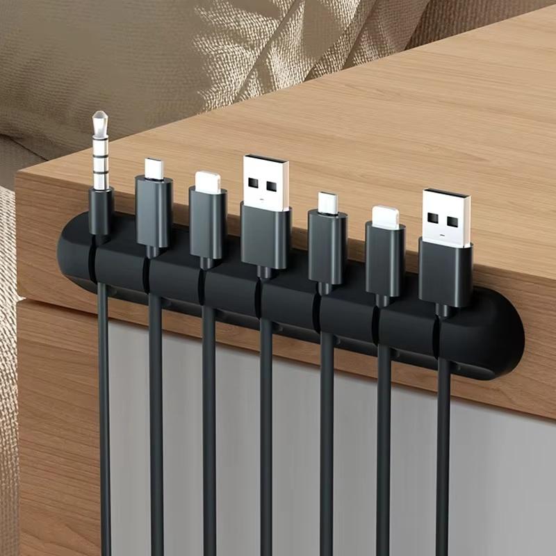 Selbstklebende Kabelhalter-Klammer Kabelmanagement Drahtorganisator Für Schreibtisch USB Ladeleitungshalter Nachttisch Stromkabel Mauskabel