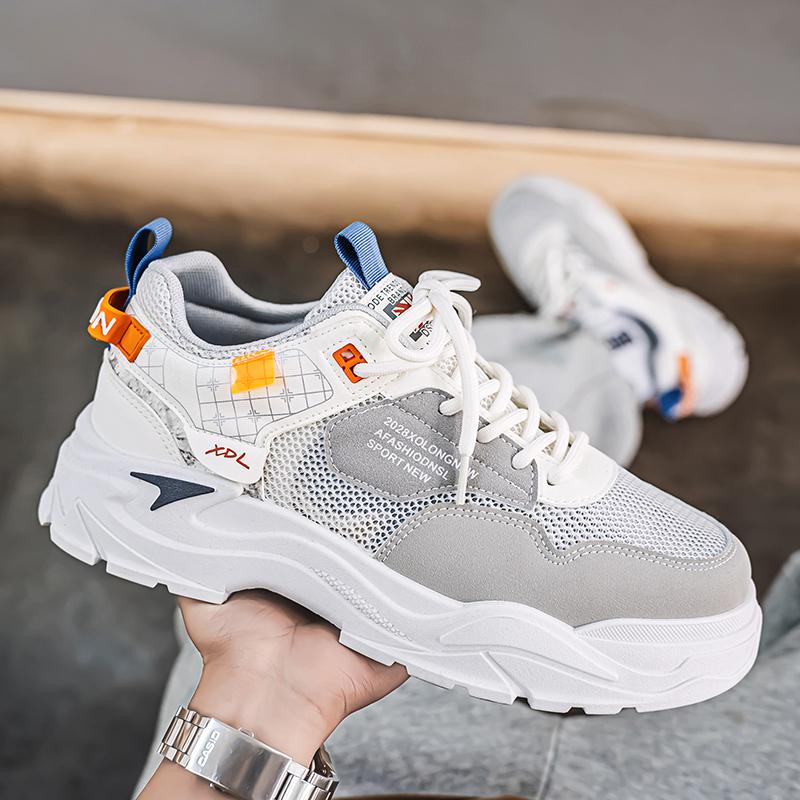 Fashion Men's Shoes Summer Breathable Soft Sole Comfortable Casual Sports Running Shoes Fashionable Low Top Work Shoes Walking Shoes